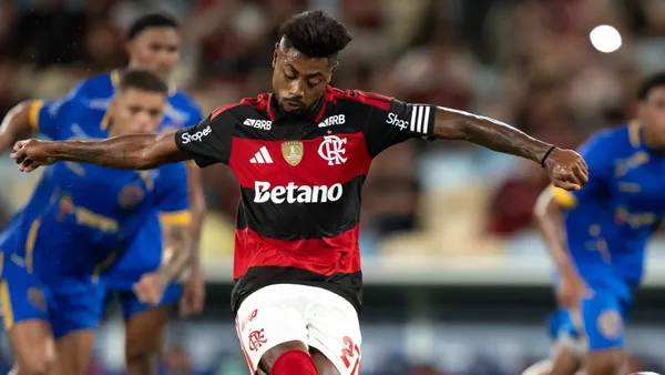 Bruno Henrique, jogador do Flamengo. Foto: Jorge Rodrigues/AGIF