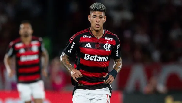 Jorge Carrascal, jogador do Flamengo. Foto: Thiago Ribeiro/AGIF
