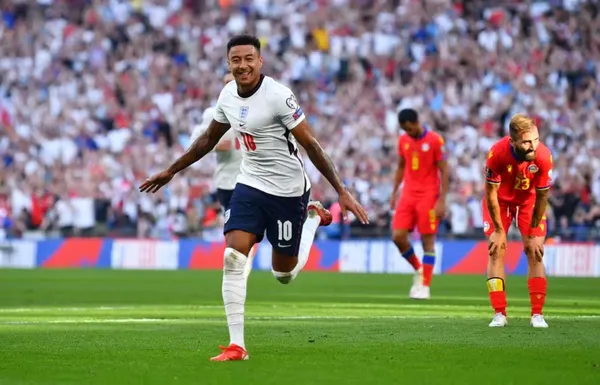Lingard em ação pela Seleção Inglesa. Foto: Getty Images