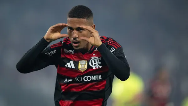 Samu Lino, atacante do Flamengo. Foto: Jorge Rodrigues/AGIF