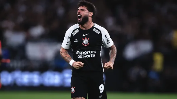 Yuri Alberto, centroavante do Corinthians. Foto: Ettore Chiereguini/AGIF