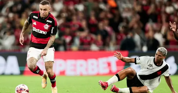 Cebolinha em ação pelo Flamengo. Foto: Gilvan de Souza/Flamengo