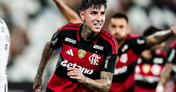 Pulgar em ação pelo Flamengo. Foto: Gilvan Souza/Flamengo