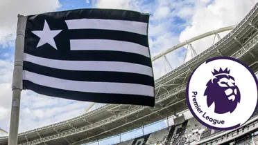 Bandeira de escanteio do Botafogo no seu estádio, Nilton Santos