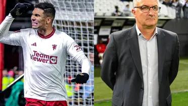 Casemiro e Dorival Júnior 