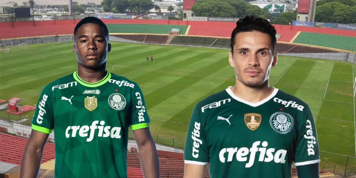 Endrick e Raphael Veiga no Palmeiras