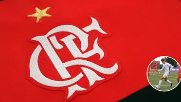 Escudo do Flamengo na camisa do time