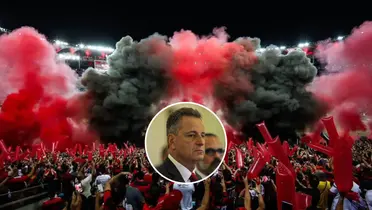 Festa da torcida do Flamengo antes de partida do clube