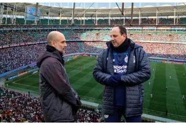 Guardiola e Rogério Ceni