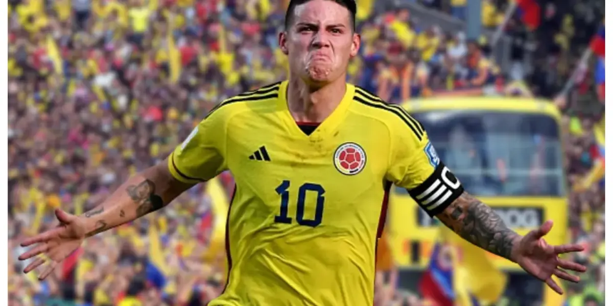 James Rodríguez com a camisa da Seleção Colombiana