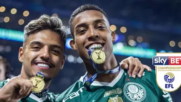 Jogadores do Palmeiras comemoram o título do Campeonato Brasileiro