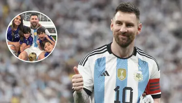 Lionel Messi com a camisa da Seleção Argentina