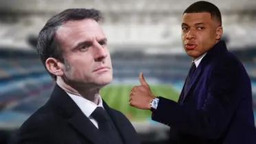 Macron e Mbappé 