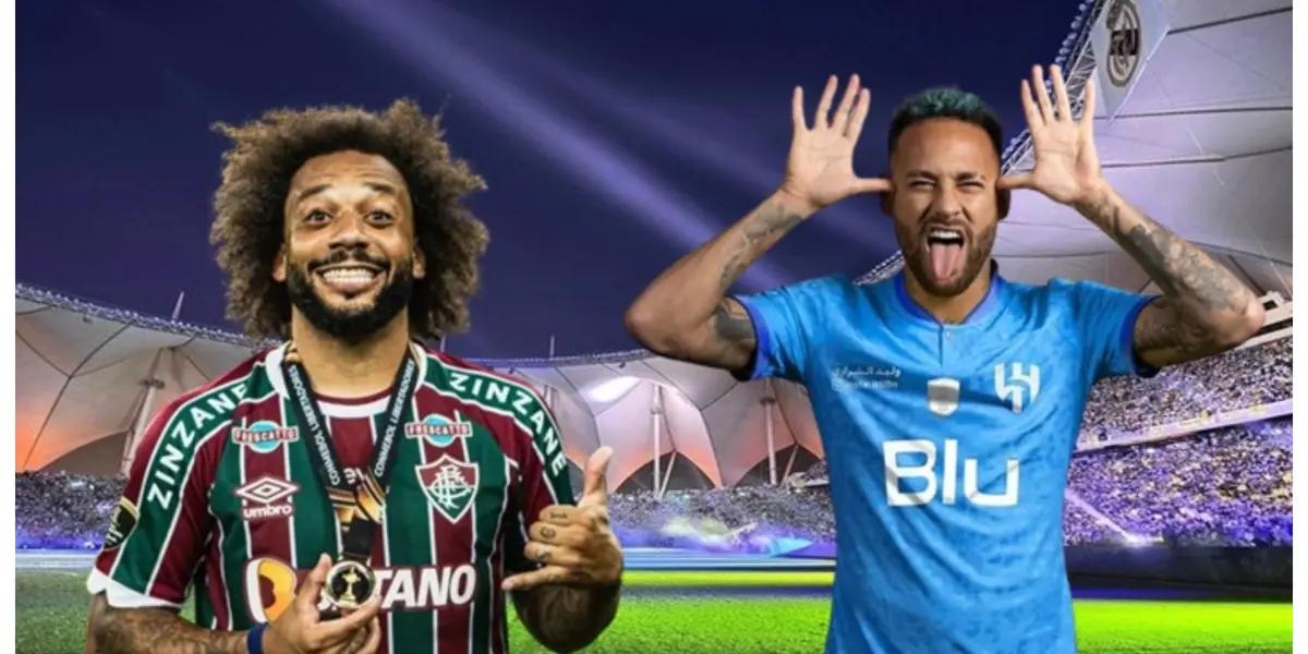 Marcelo e Neymar