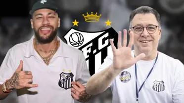 Neymar e Marcelo Teixeira 