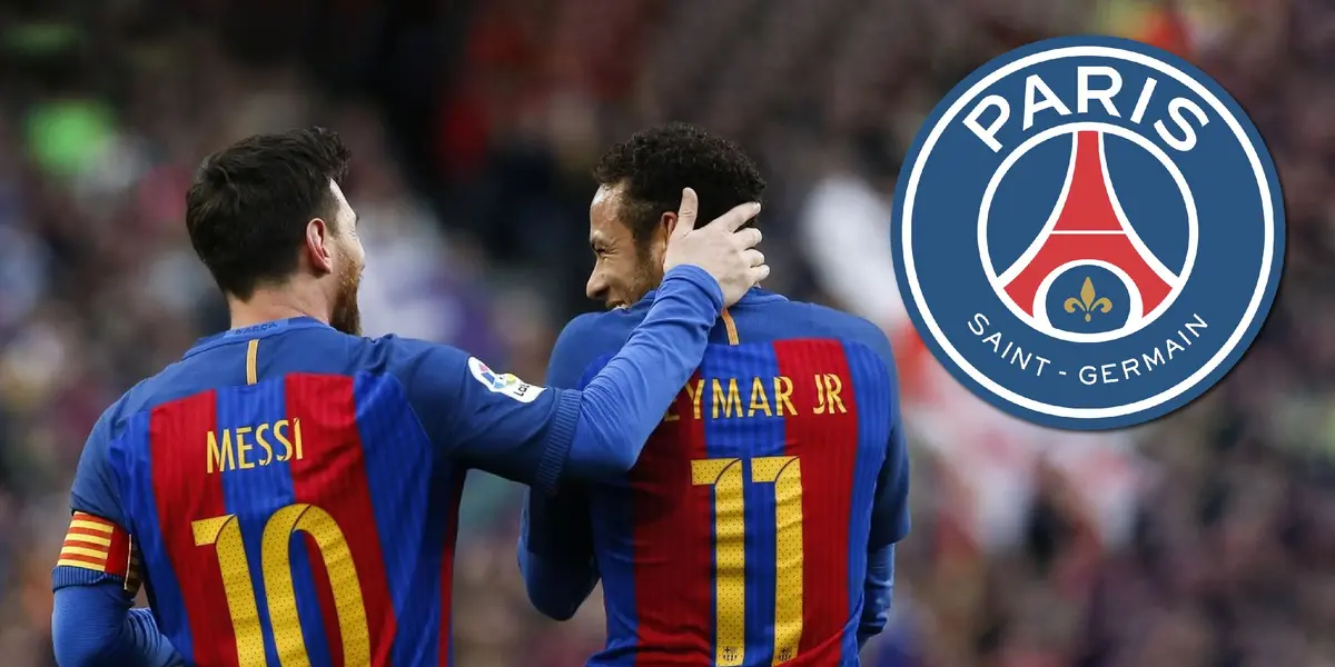 Neymar, ex-jogador do Barcelona, fez uma participação especial durante a comemoração do título espanhol do Barcelona
