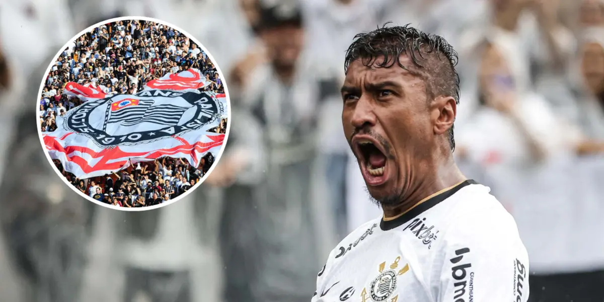 Paulinho em ação pelo Corinthians