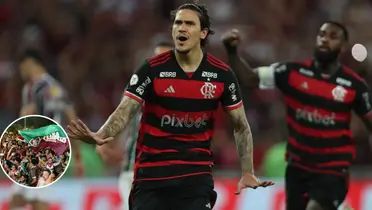 Pedro comemora gol marcado em cima do Fluminense