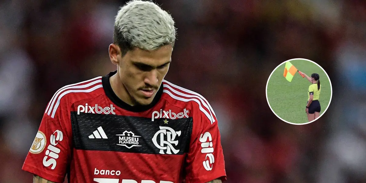 Pedro decepcionado em partida do Flamengo