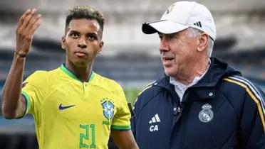 Rodrygo e Ancelotti 