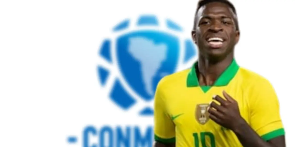 Vinicius Júnior com a camisa da Seleção Brasileira