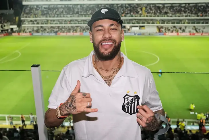 <font style="vertical-align: inherit;"><font style="vertical-align: inherit;"><font style="vertical-align: inherit;"><font style="vertical-align: inherit;">Neymar na Vila Belmiro para Santos x Audax Italiano (Foto: Divulgação/SantosFC)</font></font></font></font>