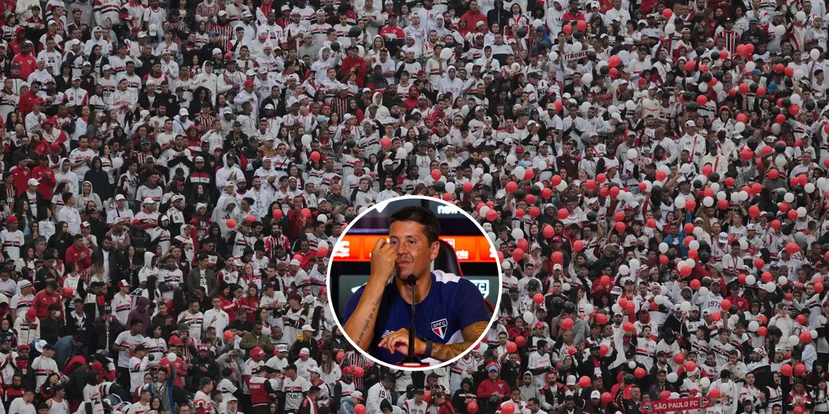 A reação da torcida do São Paulo a eliminação no Morumbi