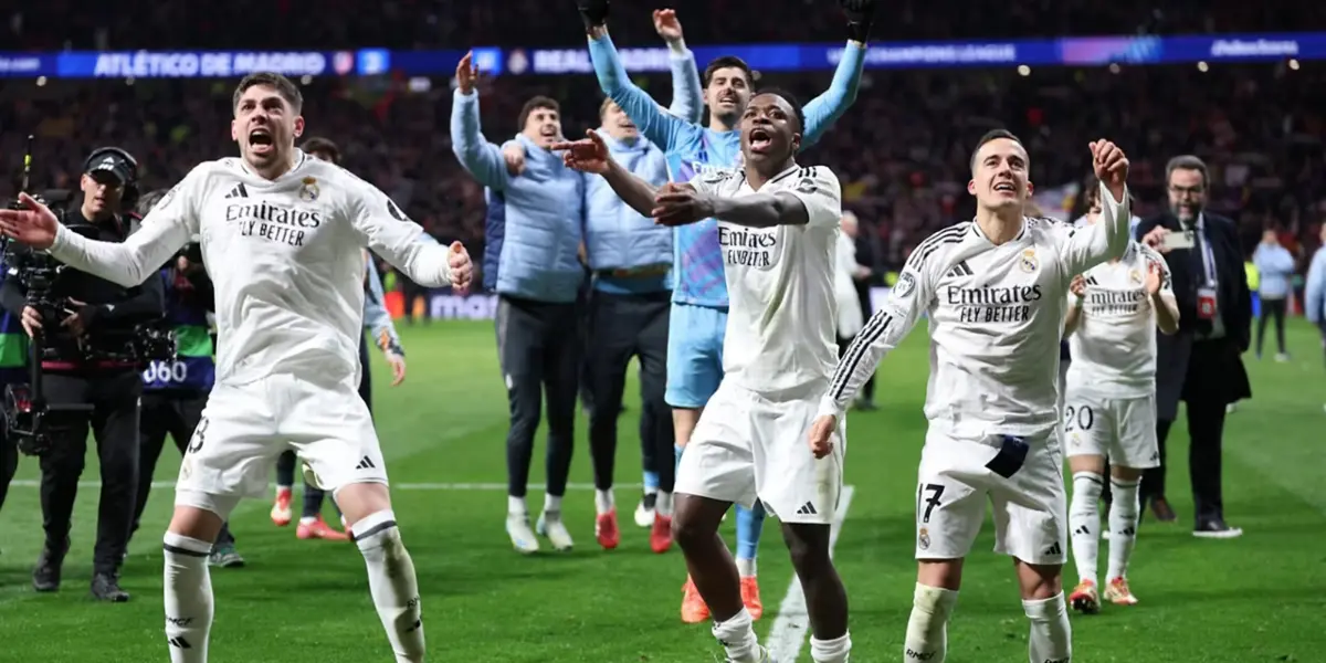 A reação de Vini Jr após se classificar na Champions League (Foto: Real Madrid)