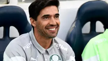 Abel Ferreira em Palmeiras x Botafogo-SP — Foto: Marcos Ribolli