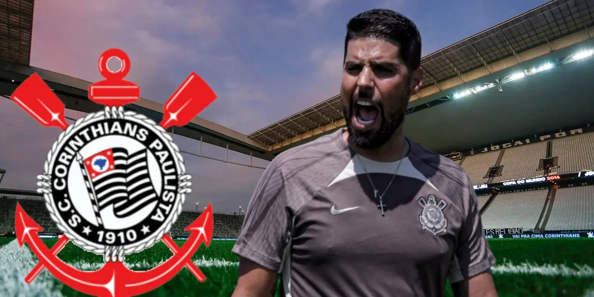 António Oliveira do Corinthians na Neo Química Arena