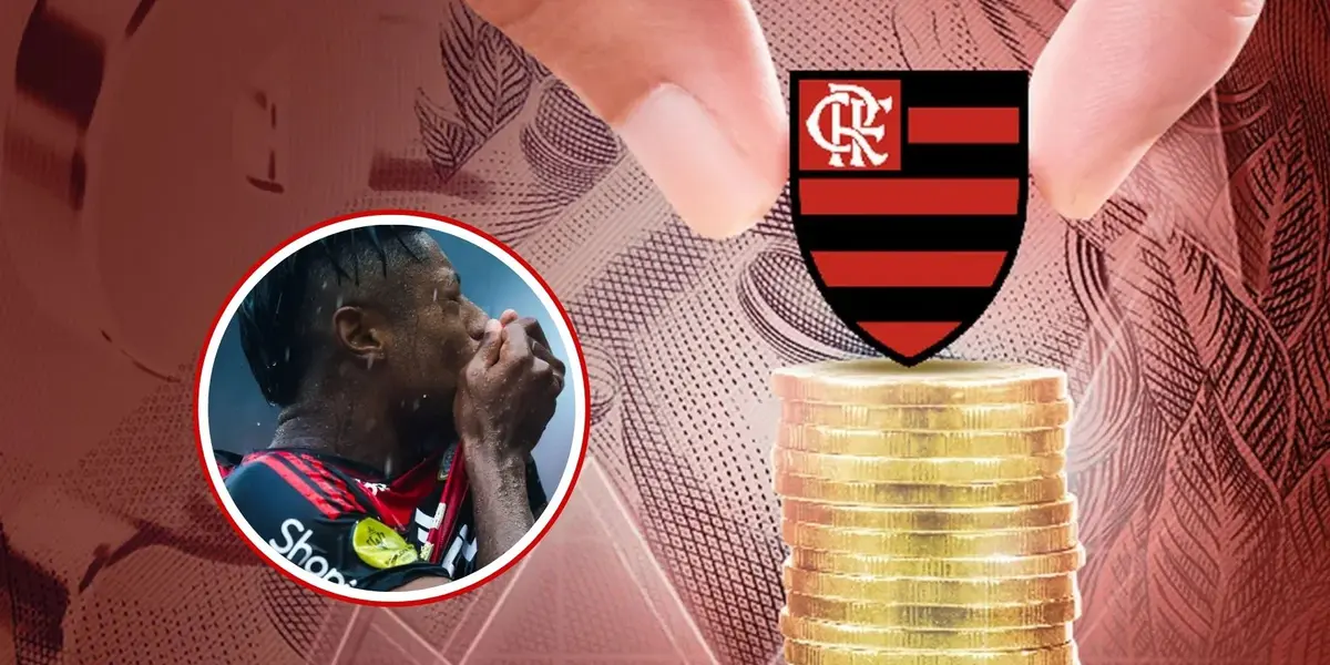 Bruno Henrique em detalhe pelo Fla