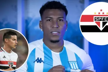 Destaque do Racing foi oferecido ao Tricolor do Morumbi