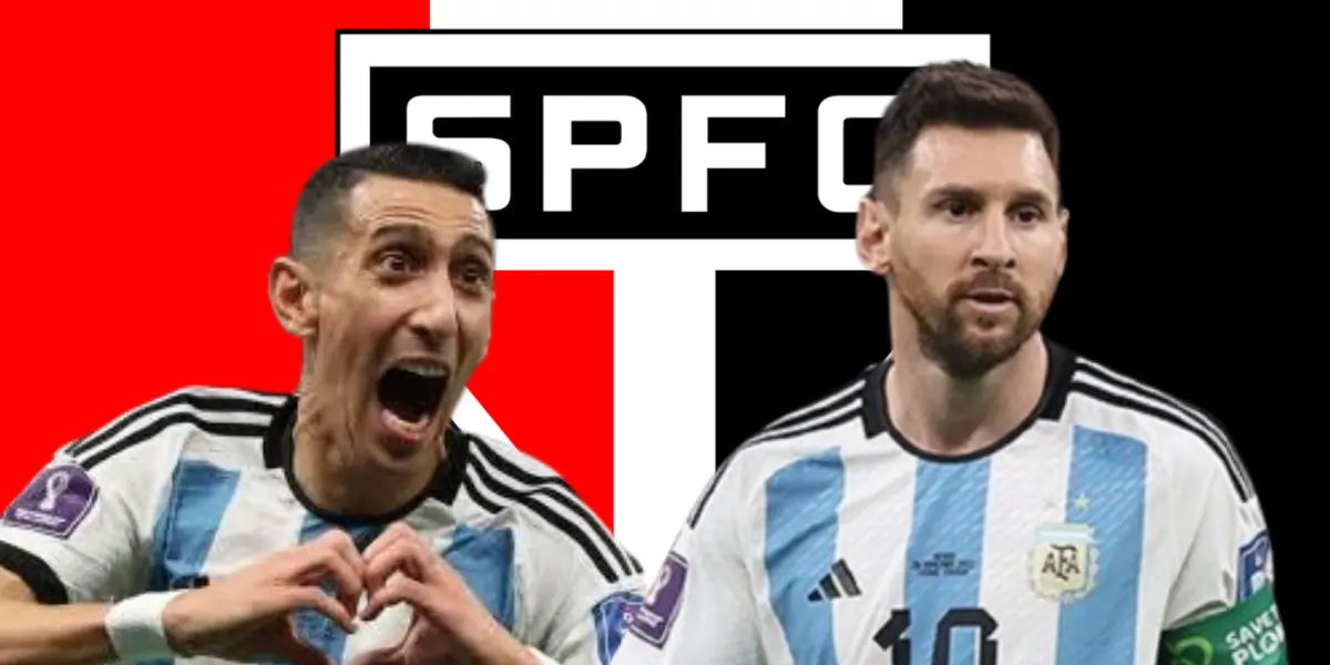 Di María e Lionel Messi