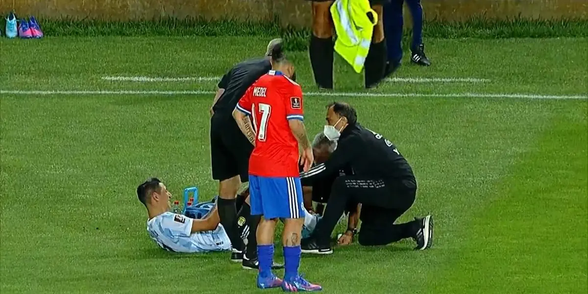 Dupla esqueceu as bandeiras no hotel em que estavam hospedados no Chile e apelou para coletes amarelos amarrados nas hastes