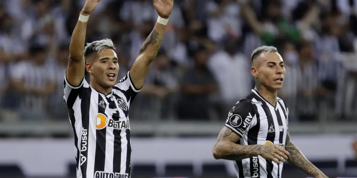 Eduardo Vargas voltou ao Atlético Mineiro após mais de um mês afastado por lesão.