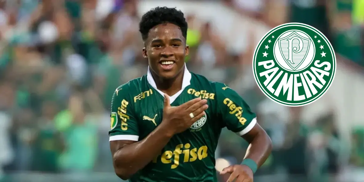 Endrick pelo Palmeiras