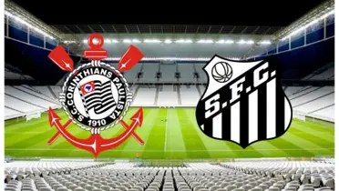 Escudo do Corinthians e escudo do Santos