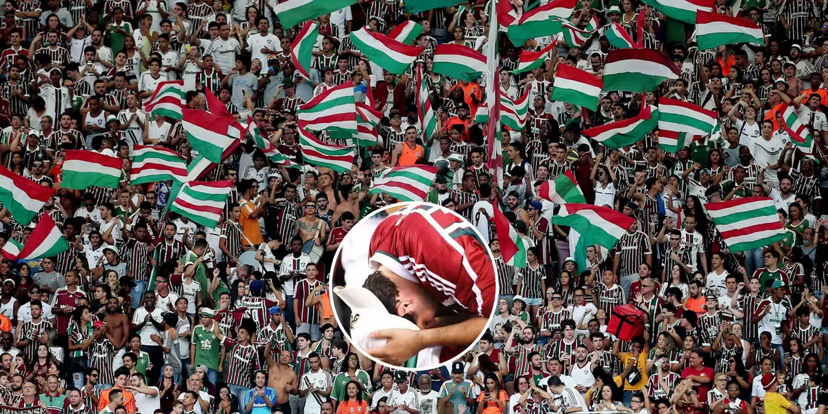 Festa da torcida do Fluminense em partida do clube