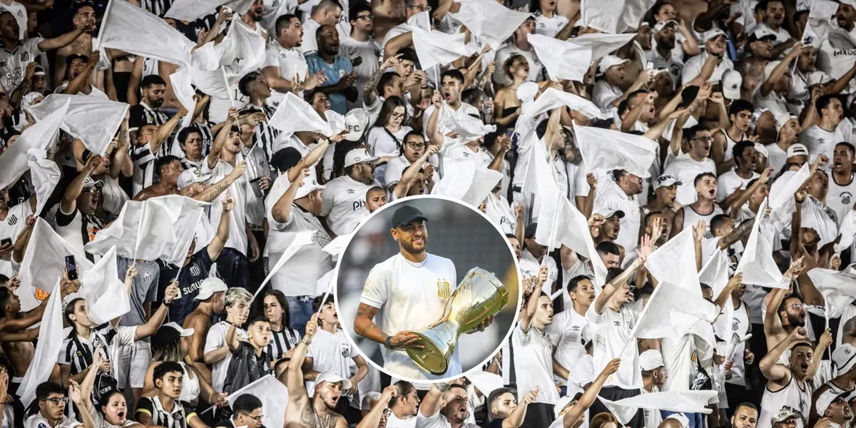 Festa da torcida do Santos em partida do clube