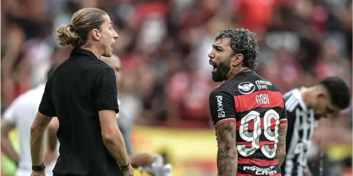 Filipe Luís e Gabriel pelo Flamengo