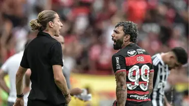 Filipe Luís e Gabriel pelo Flamengo