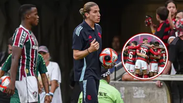 Filipe Luís em detalhe pelo Flamengo