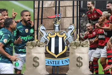 Final da Copa Libertadores atrai olhares do novo rico do futebol, o Newcastle, da Inglaterra, com Flamengo e Palmeiras no páreo