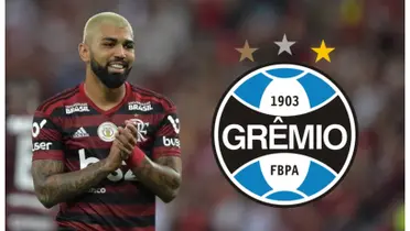 Gabigol com a camisa do Flamengo