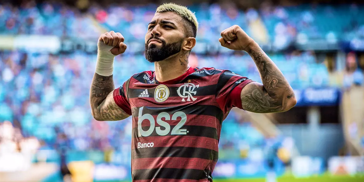 Gabriel Barbosa tem diversos registros em seu corpo