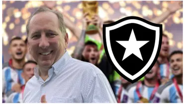 John Textor e o escudo do Botafogo