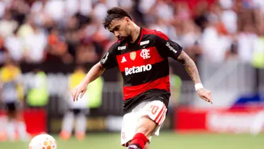 Lucas Paquerá em partida contra o Corinthians pela Supercopa. Foto: Pedro Werneck/Lance!