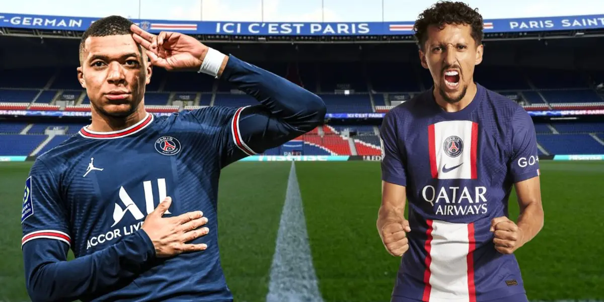 Mbappé e Marquinhos em ação pelo PSG