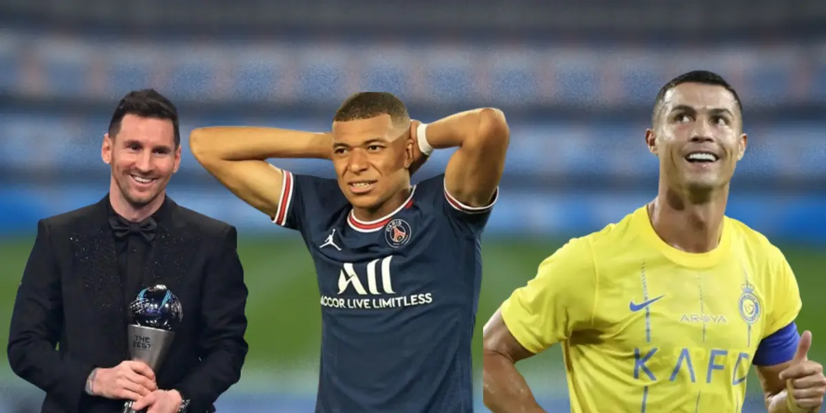 Mbappé sofre derrotas para Messi e CR7
