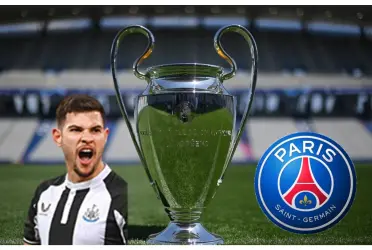 Newcastle entrou em campo nesta quarta-feira diante do PSG